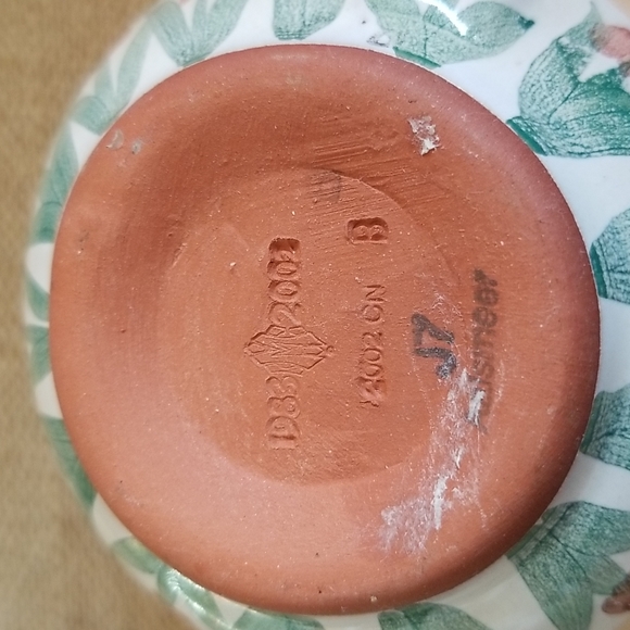 Mackenzie Childs Aalsmeer Ruffled Edge Tea Cup & Saucer Tulip Flowers Pottery - Picture 14 of 14